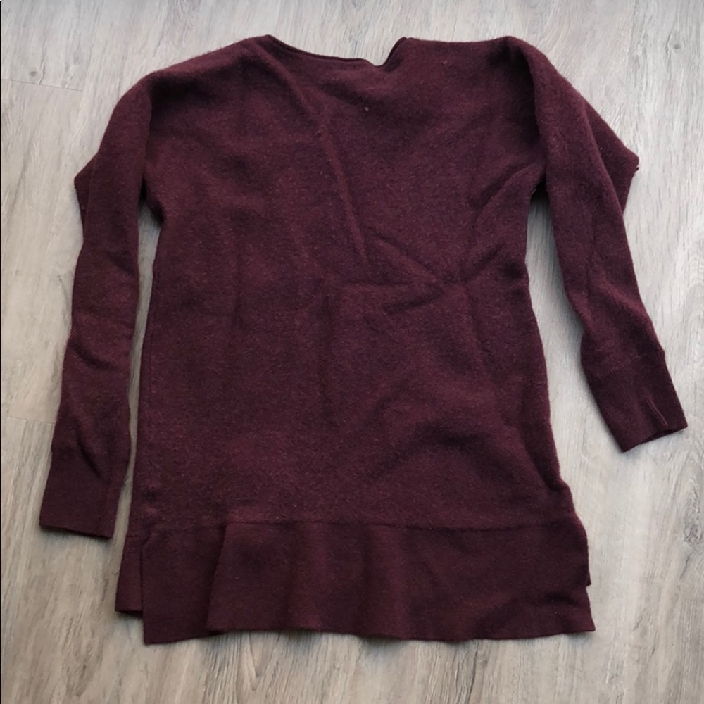 Cashmere maroon sweater top - Picture 5 of 5